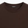 100% βαμβακερό T-shirt με λεπτομέρεια ραφής 100% βαμβακερό T-shirt με λεπτομέρεια ραφής