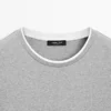 100% βαμβακερό T-shirt με λεπτομέρεια σε αντίθεση 100% βαμβακερό T-shirt με λεπτομέρεια σε αντίθεση
