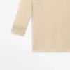 Ελαφρύ T-shirt από μείγμα μαλλιού και λινού