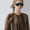 Φορέμα με ριχτό ύφασμα και animal print Φορέμα με ριχτό ύφασμα και animal print