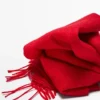 Κασκόλ με κρόσσια από 100% κασμίρ Κασκόλ με κρόσσια από 100% κασμίρ