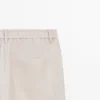 Λινό παντελόνι με ημι-jogger γραμμή Λινό παντελόνι με ημι-jogger γραμμή