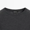 Μαλλί T-shirt με μανίκια Raglan Μαλλί T-shirt με μανίκια Raglan