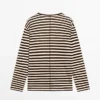 Oversize ριγέ T-shirt με μακριά μανίκια Oversize ριγέ T-shirt με μακριά μανίκια