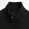 Παλτό από μείγμα μαλλιού με ψηλό γιακά και κλείσιμο με κουμπιά Παλτό από μείγμα μαλλιού με ψηλό γιακά και κλείσιμο με κουμπιά
