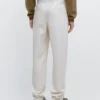 Παντελόνι από βαμβακερό ύφασμα twill με ελαστική ζώνη στη μέση Παντελόνι από βαμβακερό ύφασμα twill με ελαστική ζώνη στη μέση
