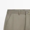 Παντελόνι Slim Fit από μείγμα βαμβακιού Παντελόνι Slim Fit από μείγμα βαμβακιού