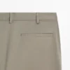 Παντελόνι Slim Fit από μείγμα βαμβακιού Παντελόνι Slim Fit από μείγμα βαμβακιού