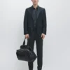 Παντελόνια κοστούμι από Cool Wool με μικρο-υφή Παντελόνια κοστούμι από Cool Wool με μικρο-υφή