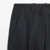 Παντελόνια με φαρδιά πόδια από λινό με ρίγες Παντελόνια με φαρδιά πόδια από λινό με ρίγες