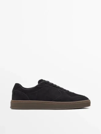 Παπούτσια Nubuck με σόλα σε αντίθεση