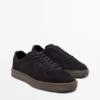 Παπούτσια Nubuck με σόλα σε αντίθεση Παπούτσια Nubuck με σόλα σε αντίθεση