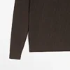 Πλεκτό πουλόβερ από μείγμα βαμβακιού με ψεύτικο ζιβάγκο Πλεκτό πουλόβερ από μείγμα βαμβακιού με ψεύτικο ζιβάγκο