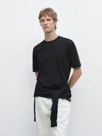 Πλεκτό βαμβακερό T-shirt