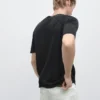 Πλεκτό βαμβακερό T-shirt Πλεκτό βαμβακερό T-shirt