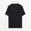 Πλεκτό βαμβακερό T-shirt Πλεκτό βαμβακερό T-shirt