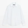 Πουκάμισο από 100% βαμβακερό ποπλίν Πουκάμισο από 100% βαμβακερό ποπλίν