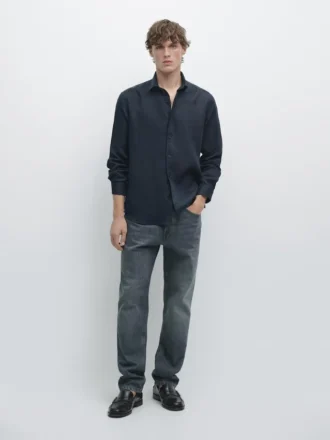 Πουκάμισο Slim Fit 100% λινό