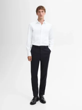 Πουκάμισο Slim Fit από 100% βαμβακερό ποπλίν