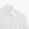 Πουκάμισο Slim Fit από 100% βαμβακερό ποπλίν Πουκάμισο Slim Fit από 100% βαμβακερό ποπλίν