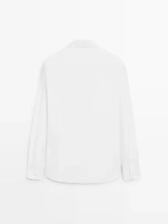 Πουκάμισο Slim Fit από 100% βαμβακερό ποπλίν
