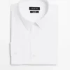 Πουκάμισο Slim Fit από 100% βαμβακερό ποπλίν Πουκάμισο Slim Fit από 100% βαμβακερό ποπλίν