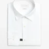 Πουκάμισο Slim Fit από 100% βαμβακερό ποπλίν Πουκάμισο Slim Fit από 100% βαμβακερό ποπλίν