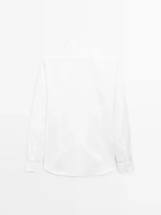 Πουκάμισο Slim Fit από 100% βαμβακερό τβίλ