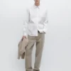 Πουκάμισο Slim Fit από ελαστικό μείγμα βαμβακιού Πουκάμισο Slim Fit από ελαστικό μείγμα βαμβακιού