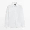 Πουκάμισο Slim Fit από ελαστικό μείγμα βαμβακιού Πουκάμισο Slim Fit από ελαστικό μείγμα βαμβακιού
