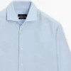 Πουκάμισο Slim Fit με μικροκαρό σχέδιο από 100% βαμβάκι Πουκάμισο Slim Fit με μικροκαρό σχέδιο από 100% βαμβάκι