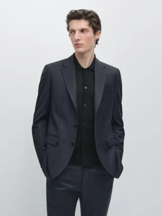 Ριγέ σακάκι κοστούμι από Cool Wool