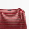 Ριγέ T-shirt με μακριά μανίκια Ριγέ T-shirt με μακριά μανίκια