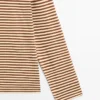 Ριγέ βαμβακερό T-shirt με μακριά μανίκια Ριγέ βαμβακερό T-shirt με μακριά μανίκια