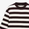 Ριγέ βαμβακερό T-shirt με μακριά μανίκια Ριγέ βαμβακερό T-shirt με μακριά μανίκια