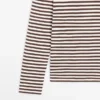Ριγές T-shirts με μακριά μανίκια και λεπτομέρειες σε αντίθεση Ριγές T-shirts με μακριά μανίκια και λεπτομέρειες σε αντίθεση