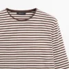 Ριγές T-shirts με μακριά μανίκια και λεπτομέρειες σε αντίθεση Ριγές T-shirts με μακριά μανίκια και λεπτομέρειες σε αντίθεση