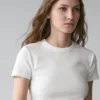 Ριπ T-shirt βαρέως βάρους με κοντά μανίκια
