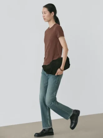 T-shirt με κοντά μανίκια από μείγμα Lyocell