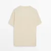 T-shirt με κοντά μανίκια από μείγμα βαμβακιού T-shirt με κοντά μανίκια από μείγμα βαμβακιού
