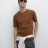 T-shirt με κοντά μανίκια από μείγμα βαμβακιού T-shirt με κοντά μανίκια από μείγμα βαμβακιού