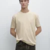 T-shirt με κοντά μανίκια από μείγμα βαμβακιού T-shirt με κοντά μανίκια από μείγμα βαμβακιού
