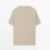 T-shirt με κοντά μανίκια από μείγμα βαμβακιού T-shirt με κοντά μανίκια από μείγμα βαμβακιού
