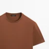 T-shirt με κοντά μανίκια από μείγμα βαμβακιού T-shirt με κοντά μανίκια από μείγμα βαμβακιού