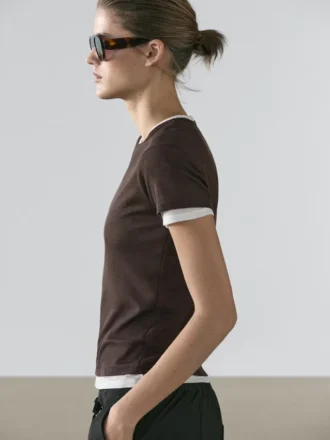 T-shirts με κοντά μανίκια και διπλή φινίρισμα