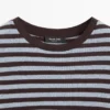 T-shirts με ρίγες από μείγμα βαμβακιού και μακριά μανίκια