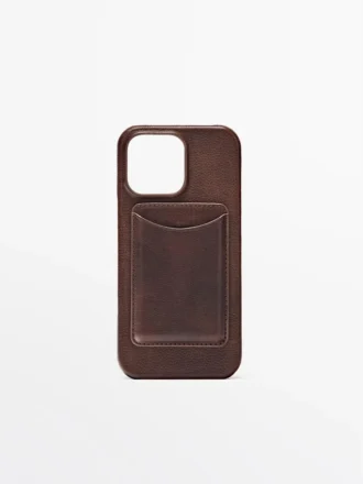 Θήκη για iPhone 16 Pro Max από δέρμα Nappa