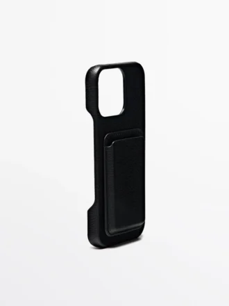 Θήκη για iPhone Pro Max από δέρμα Νάπα
