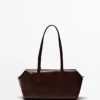 Τσάντα Satchel από δέρμα Nappa
