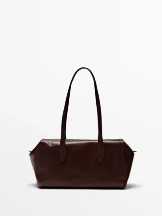 Τσάντα Satchel από δέρμα Nappa